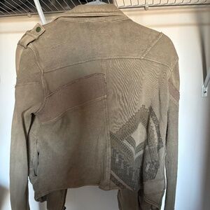 Cardigan material jacket